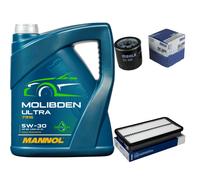 MAHLE Controllo Set 5L MANNOL MOLIBDENO ULTRA 5W-30 Per Toyota Celica