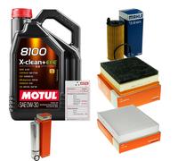 MAHLE Controllo Set 5L MOTUL 8100 X-CLEAN 0W-30 Per BMW 4 Gran Coupe 418D