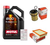 MAHLE Controllo Set 5L MOTUL 8100 X-CLEAN 0W-30 Per Mercedes-Benz A-Klasse