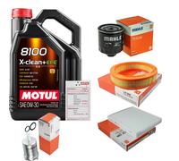 MAHLE Controllo Set 5L MOTUL 8100 X-CLEAN 0W-30 Per Seat Cordoba 1.6i