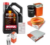 MAHLE Controllo Set 5L MOTUL 8100 X-CLEAN 0W-30 Per Seat Cordoba 1.6i
