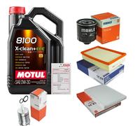 MAHLE Controllo Set 5L MOTUL 8100 X-CLEAN 0W-30 Per Seat Cordoba 1.6i