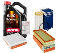 MAHLE Controllo Set 5L MOTUL 8100 X-CLEAN 0W-30 Per Seat Leon ST 1.8 TSi