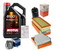 MAHLE Controllo Set 5L MOTUL 8100 X-CLEAN 0W-30 Per VW Passat CC 1.8 TSI