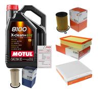 MAHLE Controllo Set 5L MOTUL 8100 X-CLEAN 0W-30 Per VW Passat Variant 2.0