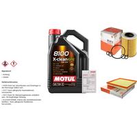 MAHLE Controllo Set 5L MOTUL 8100 X-CLEAN EFE 5W-30 Per Opel Astra J Caravan