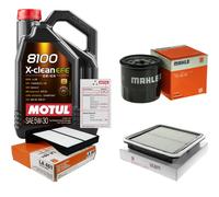 MAHLE Controllo Set 5L MOTUL 8100 X-CLEAN EFE 5W-30 Per Subaru Forester 2.5