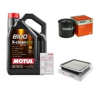 MAHLE Controllo Set 5L MOTUL 8100 X-CLEAN EFE 5W-30 Per Subaru Forester 2.5