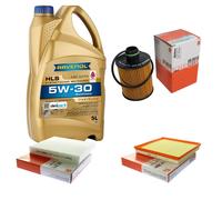 MAHLE Controllo Set 5L RAVENOL 5W-30 per Opel Astra J Caravan 1.3 CDTi Kit Olio