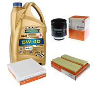 MAHLE Controllo Set 5L RAVENOL 5W-40 Per Audi A3 Limousine 1.4 TFSI