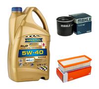 MAHLE Controllo Set 5L RAVENOL 5W-40 Per Renault Clio IV 1.6 RS Trophy