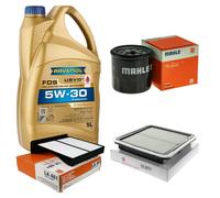 MAHLE Controllo Set 5L RAVENOL FDS 5W-30 per Subaru Forester 2.5 AWD 4x4
