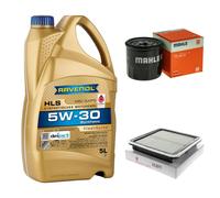 MAHLE Controllo Set 5L RAVENOL HLS 5W-30 per Subaru Forester 2.5 AWD