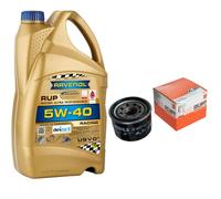 MAHLE Controllo Set 5L RAVENOL Racing Ultra 5W-40 Per Smart Fortwo Coupe 1.0