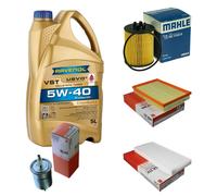 MAHLE Controllo Set 5L RAVENOL Turbo VST 5W-40 per Opel Corsa C 1.2 1.0