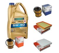 MAHLE Controllo Set 5L RAVENOL Turbo VST 5W-40 per Opel Meriva