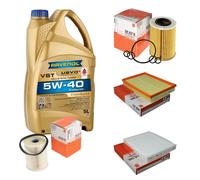 MAHLE Controllo Set 5L RAVENOL Turbo VST 5W-40 per Opel Meriva