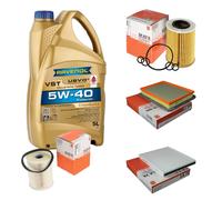MAHLE Controllo Set 5L RAVENOL Turbo VST 5W-40 per Opel Zafira B 1.7 CDTi