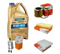 MAHLE Controllo Set 5L RAVENOL Turbo VST 5W-40 per VW Polo 1.2 12V