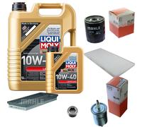 MAHLE Controllo Set 6 L Liqui Moly 10W-40 Per Fiat Punto Cabriolet 90 1.6