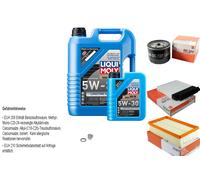 MAHLE Controllo Set 6 L LIQUI MOLY 5W-30 Per Renault Clio III 1.5 dCi