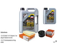 MAHLE Controllo Set 6 L LIQUI MOLY 5W-40 4100 TOP TEC Per Renault Scénic II
