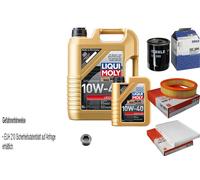 Mahle Controllo Set 6 L Liqui Moly Bassa Visciosità 10W-40 per Fiat Punto 1.2