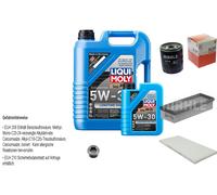 Mahle Controllo Set 6 L Liqui Moly da Molto Tempo 5W-30 per Fiat Tipo 1.4 Ad.es.