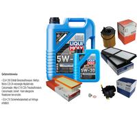 Mahle Controllo Set 6 L Liqui Moly da Molto Tempo 5W-30 per Mazda 2 1.4 Mzr-Cd