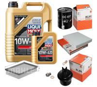 MAHLE Controllo Set 6 L Liqui Moly Leichtlauf 10W-40 Per Honda CR-V I 2.0