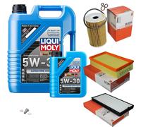 MAHLE Controllo Set 6 L Liqui Moly Longtime 5W-30 Per BMW 5er Touring 518g