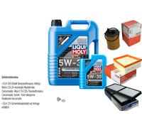 MAHLE Controllo Set 6 L Liqui Moly Longtime 5W-30 Per Mazda 2 1.6 MZ-CD