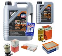 Mahle Controllo Set 6 L Liqui Moly Top Tec 4210 0W-30 per Nissan Ruota