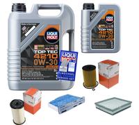 Mahle Controllo Set 6 L Liqui Moly Top Tec 4210 0W-30 per VW Caddy Tutti Traccia