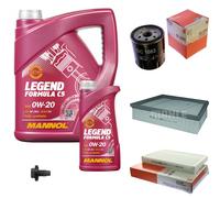 Mahle Controllo Set 6 L mannol 0W-20 Legend Formula C5 per Terra