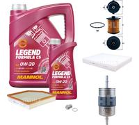 MAHLE Controllo Set 6 L MANNOL 0W-20 LEGEND Formula C5 Per Volvo V60 II T6