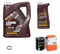 MAHLE Controllo Set 6 L MANNOL 0W-20 Legend Ultra Per Honda HR-V 1.5 Jazz II