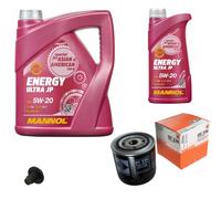 Mahle Controllo Set 6 L mannol 5W-20 Energia Ultra JP per Chrysler Voyager IV