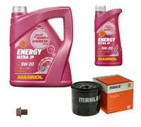 Mahle Controllo Set 6 L mannol 5W-20 Energia Ultra JP per Nissan Primera,
