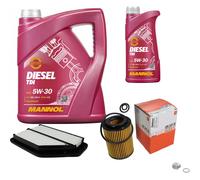 Mahle Controllo Set 6 L mannol 5W-30 Diesel Tdi per Honda Cr-V III 2.2i-CTDI