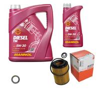 Mahle Controllo Set 6 L mannol 5W-30 Diesel Tdi per Honda Cr-V III 2.2i-DTEC