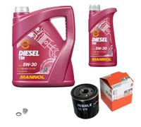 MAHLE Controllo Set 6 L MANNOL 5W-30 DIESEL TDI Per Nissan Juke F15 1.5 dCi