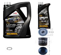 MAHLE Controllo Set 6 L MANNOL 5W-30 LONG LIFE Per Subaru Legacy IV Station
