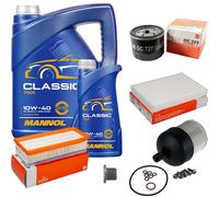 MAHLE Controllo Set 6 L MANNOL Classic 10W-40 Per Dacia Lodgy 1.5 dCi