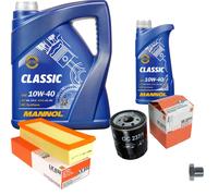 MAHLE Controllo Set 6 L MANNOL Classic 10W-40 Per MG Rover 25 1.4 16V 1.1