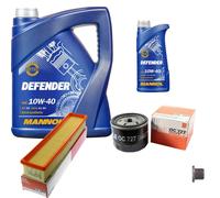 MAHLE Controllo Set 6 L MANNOL Defender 10W-40 Per Dacia Logan MCV 1.5 dCi