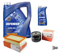 MAHLE Controllo Set 6 L MANNOL Defender 10W-40 Per Nissan Micra III 1.5 dCi