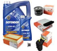 MAHLE Controllo Set 6 L MANNOL Defender 10W-40 Per Nissan Note 1.5 dCi Micra