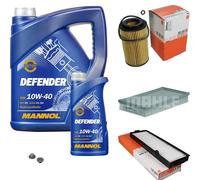 MAHLE Controllo Set 6 L MANNOL Defender 10W-40 Per Saab 9-3 2.2 TiD