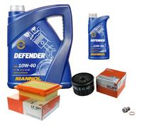 Mahle Controllo Set 6 L mannol Defender 10W-40 per Suzuki Jimny 1.5 Ddis 4WD